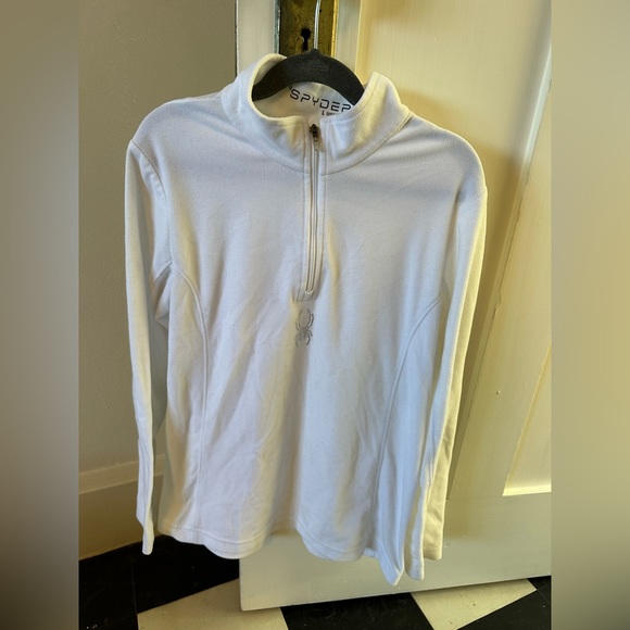 SPYDER WOMEN’s SHIMMER BUG ZIP T-NECK SHIRT - Picture 3 of 3